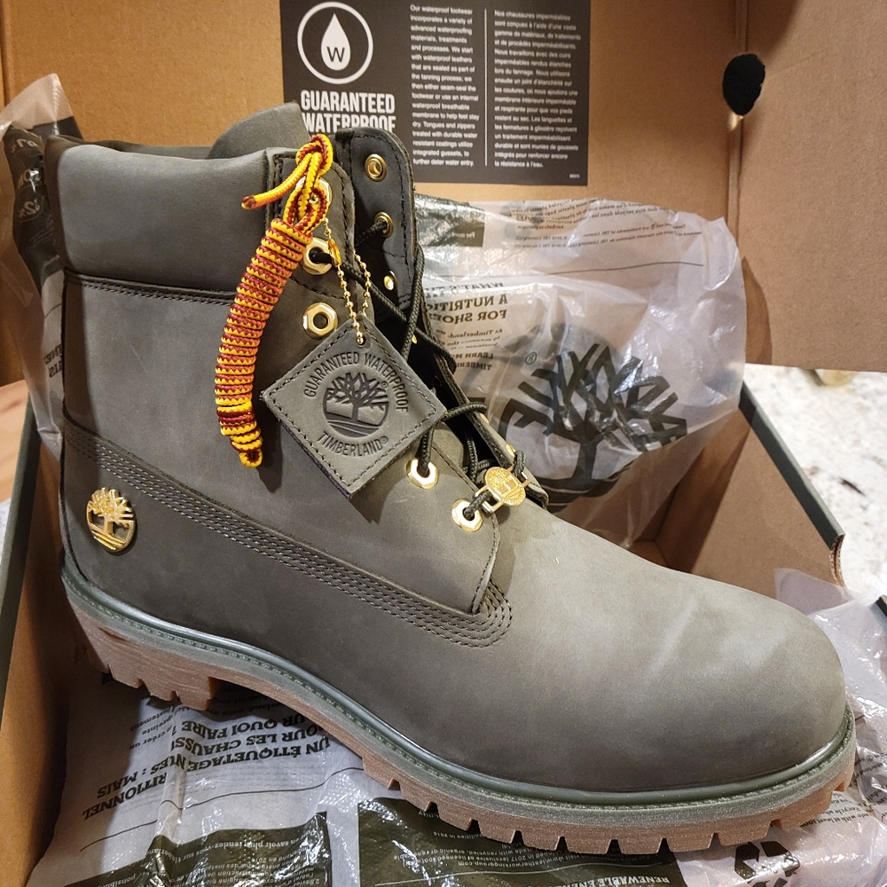Mens Timberland Boots Green Size 11.5